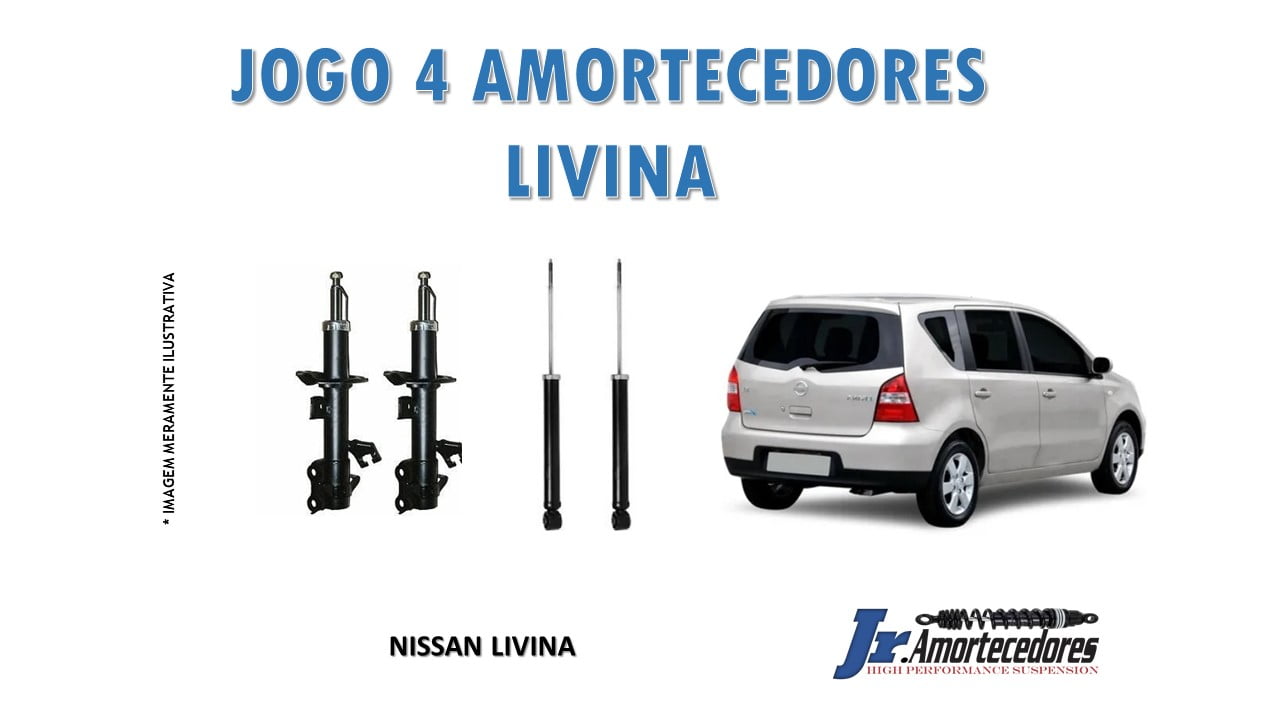 AMORTECEDORES DIANTEIROS E TRASEIROS NISSAN LIVINA RESTAURADOS INSTALADOS