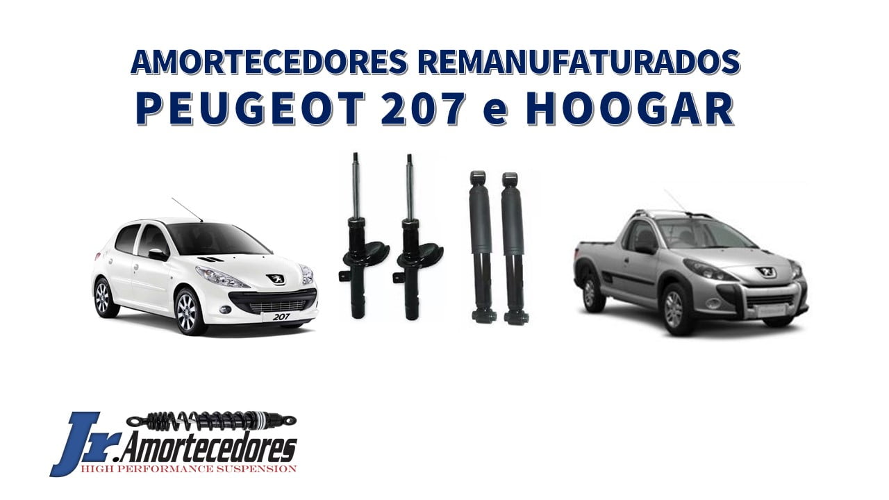 Amortecedores Peugeot 207 Peugeot Hoogar. Amortecedores Peugeot 207, Hoogar Originais Restaurados 