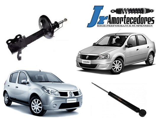 Amortecedores Remanufaturados Renault Sandero e Logan (.../14)