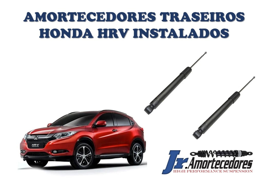 AMORTECEDORES TRASEIROS REMANUFATURADOS DO HONDA HRV INSTALADOS