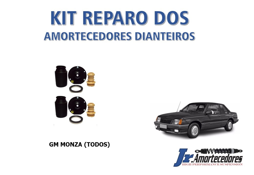 Kit Completo dos Amortecedores Dianteiros CHEVROLET MONZA (TODOS) Kit com batente, guarda-pó, coxim e rolamento