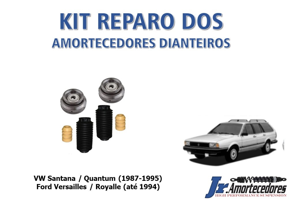 KIT REPARO DOS AMORTECEDORES DIANTEIROS SANTANA / QUANTUM / VERSAILES / ROYALE (ATÉ 1995)