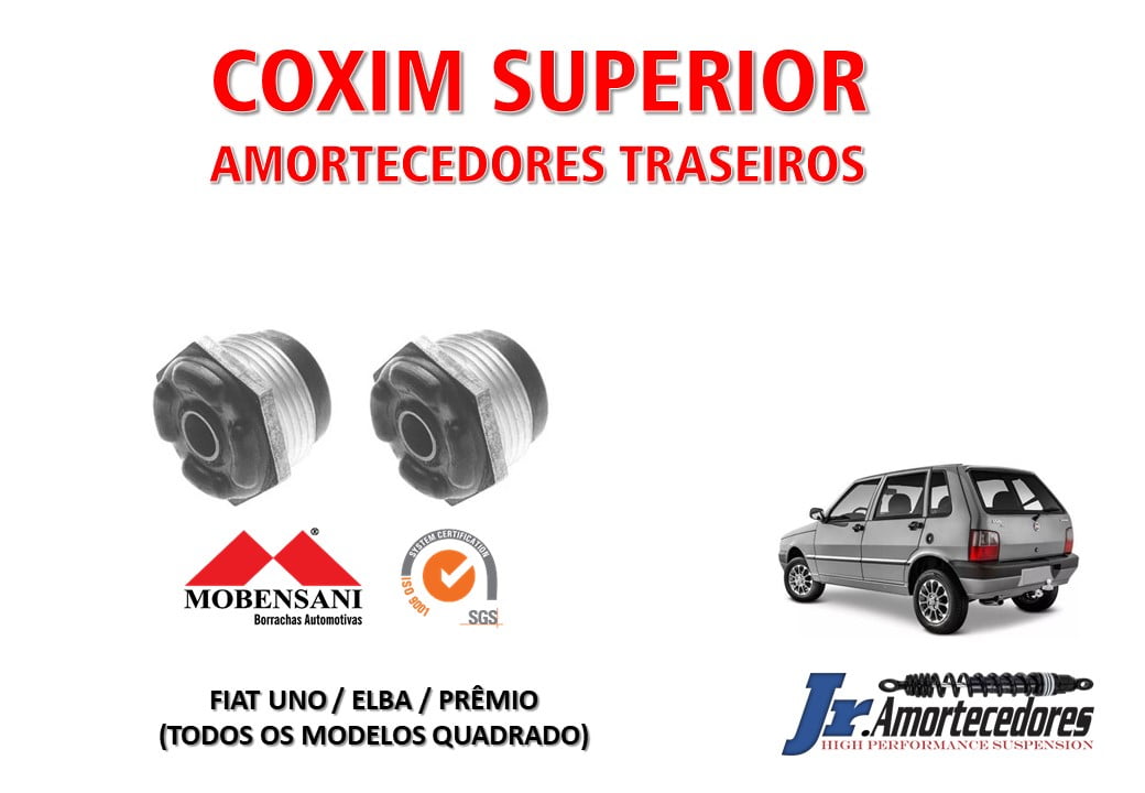 SUPORTE DOS AMORTECEDORES TRASEIROS FIAT UNO / PREMIO / ELBA  MARCA: MOBENSANI