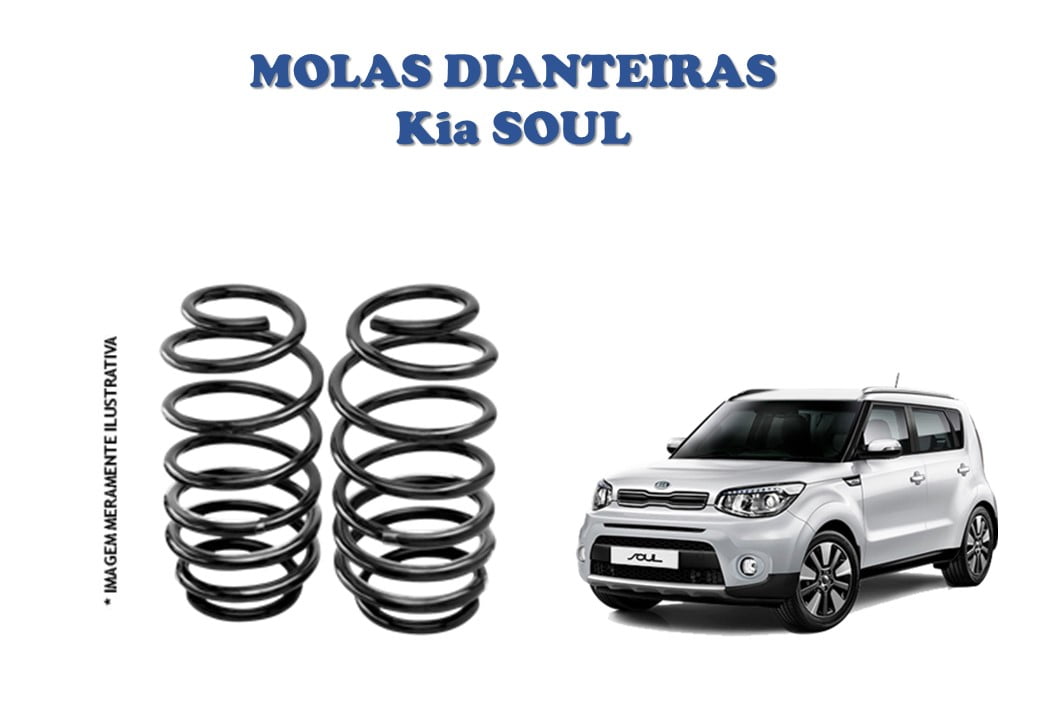 Par de molas dianteiras Kia Soul