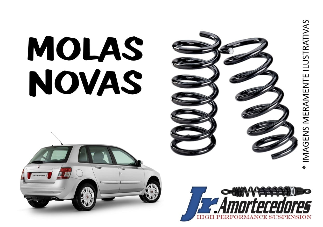 PAR DE MOLAS NOVAS TRASEIRAS FIAT STILLO