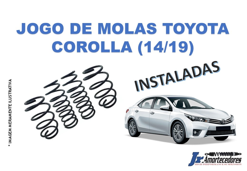 JOGO DE MOLAS INSTALADAS TOYOYA COROLLA 2016-2019