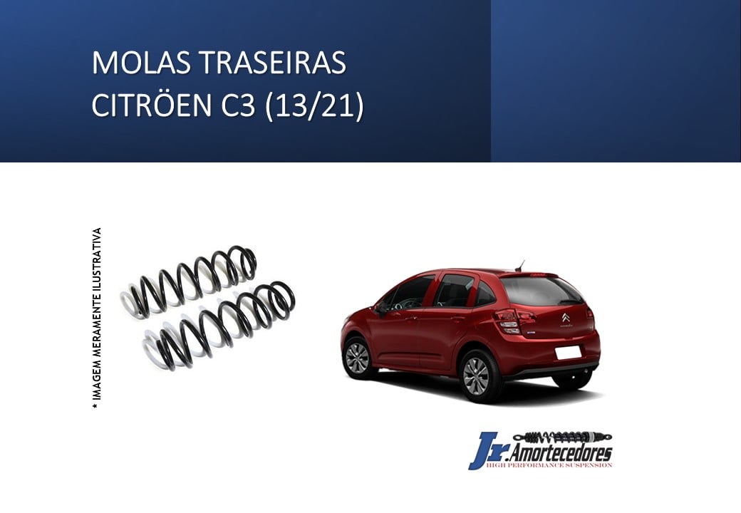 Molas traseiras Citröen C3 de 2013 a 2020