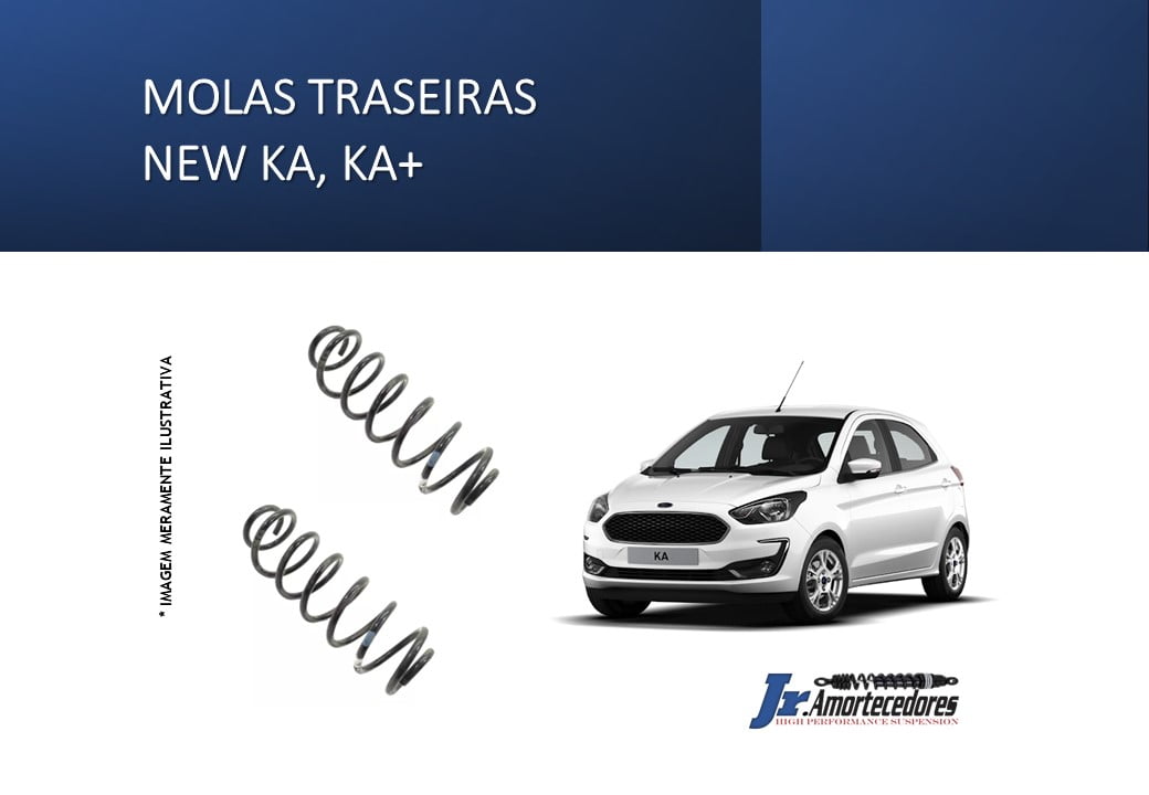 Par de molas traseiras Ford New Ka, Ka+