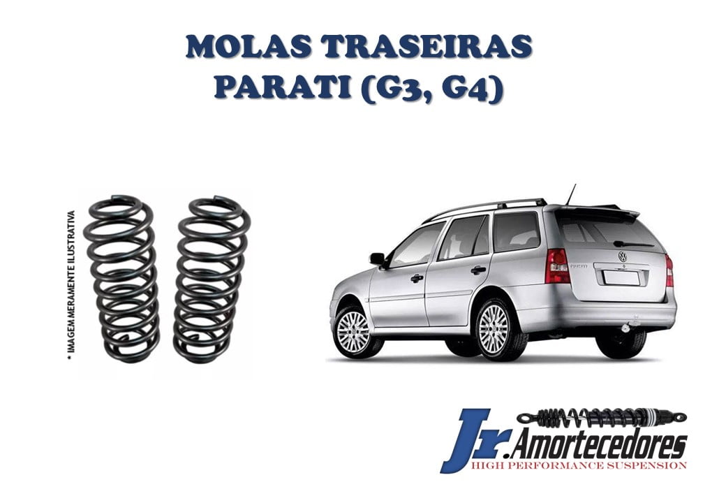 PAR DE MOLAS TRASEIRAS INSTALADAS PARATI (G3 E G4) (1999/...)