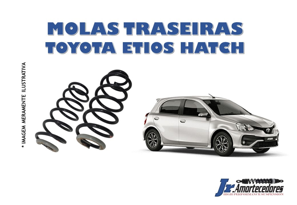 Par de molas traseiras Toyota Etios Hatch