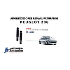 Amortecedores restaurados Peugeot 206