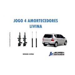 AMORTECEDORES DIANTEIROS E TRASEIROS NISSAN LIVINA RESTAURADOS INSTALADOS