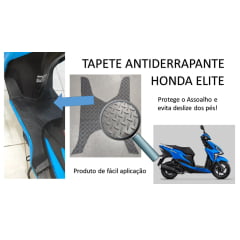 TAPETE ANTIDERRAPANTE PARA ASSOALHO HONDA ELITE