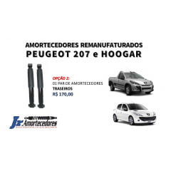 Amortecedores Peugeot 207 Peugeot Hoogar. Amortecedores Peugeot 207, Hoogar Originais Restaurados 