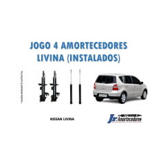 AMORTECEDORES DIANTEIROS E TRASEIROS NISSAN LIVINA RESTAURADOS INSTALADOS