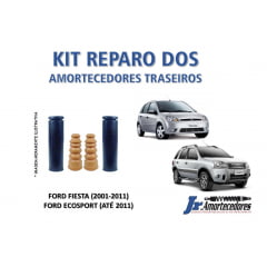 KIT BATENTE E GUARDA PÓ DOS AMORTECEDORES TRASEIROS FIESTA (2001-2011) ECOSPORT (ATÉ 2012)