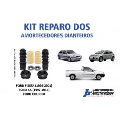 KIT COMPLETO DOS AMORTECEDORES DIANTEIROS KA / FIESTA / COURIER