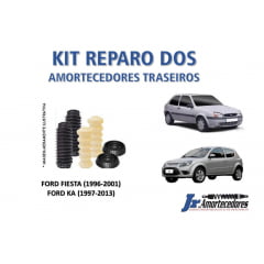 KIT REPARO COMPLETO DOS AMORTECEDORES TRASEIROS FORD FIESTA / KA