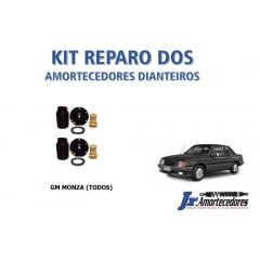 Kit Completo dos Amortecedores Dianteiros CHEVROLET MONZA (TODOS) Kit com batente, guarda-pó, coxim e rolamento