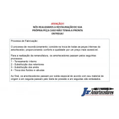 Kit Completo dos Amortecedores Dianteiros CHEVROLET MONZA (TODOS) Kit com batente, guarda-pó, coxim e rolamento