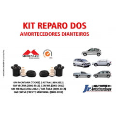 KIT REPARO DOS AMORTECEDORES DIANTEIROS AGILE / ASTRA (99/12) / CORSA FRENTE MONTANA (02/12) / MONTANA / MERIVA / ZAFIRA / VECTRA (06/12) MOBENSANI