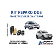 KIT COMPLETO DOS AMORTECEDORES DIANTEIROS FIESTA (2001/2011) ECOSPORT (ATÉ 2012) (BATENTE + GUARDA PÓ + COXIM + ROLAMENTO)