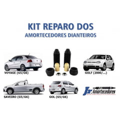 KIT REPARO DOS AMORTECEDORES DIANTEIROS GOL (2009/...) VOYAGE (2009/...) / SAVEIRO (2009/...) GOLF (2000/...)