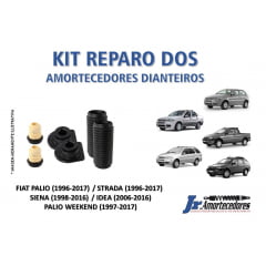 KIT REPARO DOS AMORTECEDORES DIANTEIROS PALIO / STRADA / SIENA / IDEA