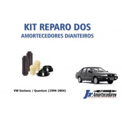 KIT REPARO DOS AMORTECEDORES DIANTEIROS SANTANA / QUANTUM (1996-2004) (BATENTE + GUARDA PÓ + COXIM + ROLAMENTO)