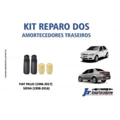 KIT REPARO DOS AMORTECEDORES TRASEIROS PALIO / SIENA