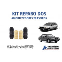 KIT REPARO DOS AMORTECEDORES TRASEIROS SANTANA / QUANTUM / VERSAILES / ROYALE (TODOS)