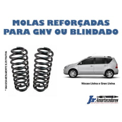 MOLAS NISSAN LIVINA E GRAN LIVINA - TRASEIRAS REFORÇADAS (INSTALADAS)