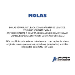 Molas traseiras Citröen C3 de 2013 a 2020