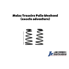 Par de molas traseiras Fiat Palio Weekend (exceto modelo Adventure)