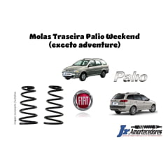 Molas traseiras Fiat Palio Weekend (exceto modelo Adventure)