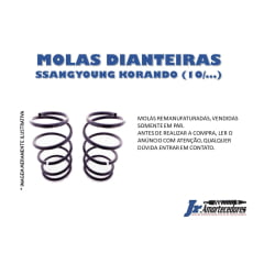 Par de molas dianteiras Ssangyong Korando (10/...)